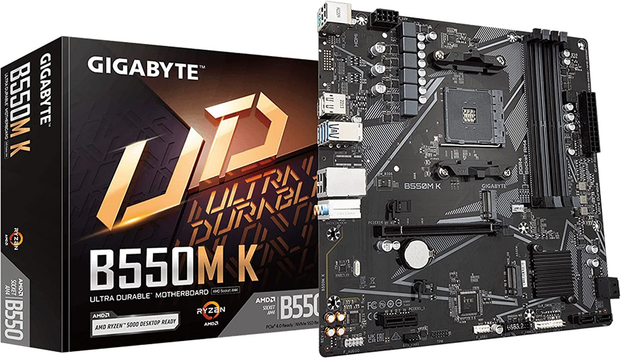 Motherboard Gigabyte B550m K Am4 Ddr4
