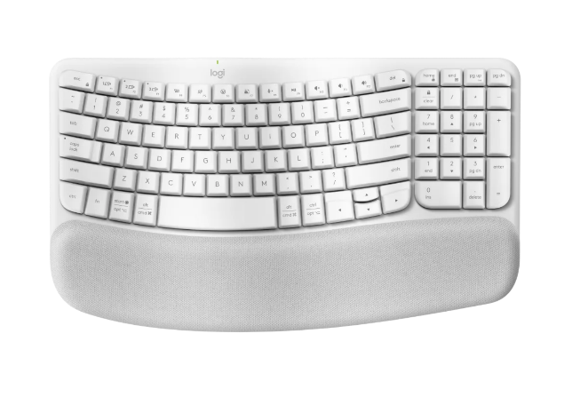 Teclado Inalambrico Logitech Wave Blanco