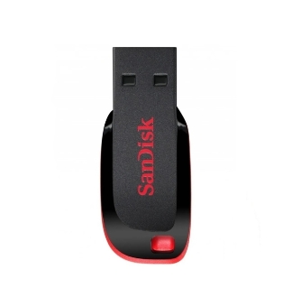 Pen Drive Sandisk Cruzer Blade 64gb Usb 2.0 Tipo A Negro